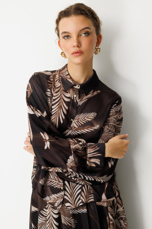 Tropikal Desenli Takım