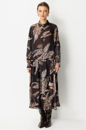 Tropikal Desenli Takım