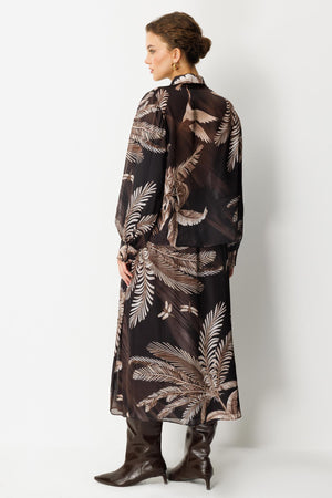 Tropikal Desenli Takım