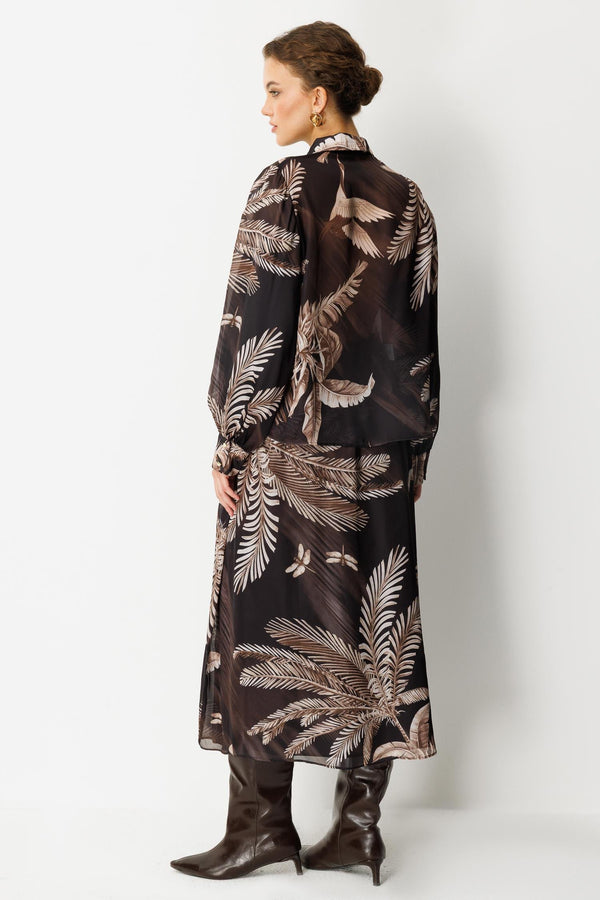 Tropikal Desenli Takım