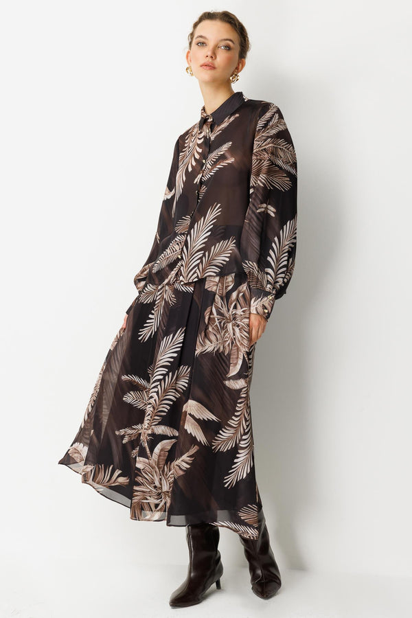 Tropikal Desenli Takım