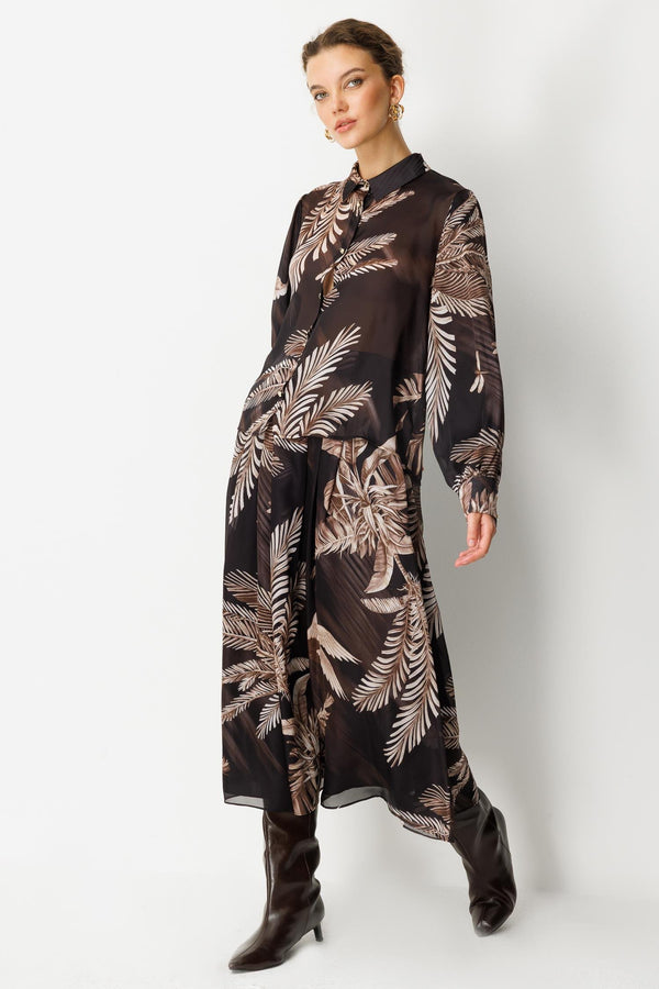 Tropikal Desenli Takım