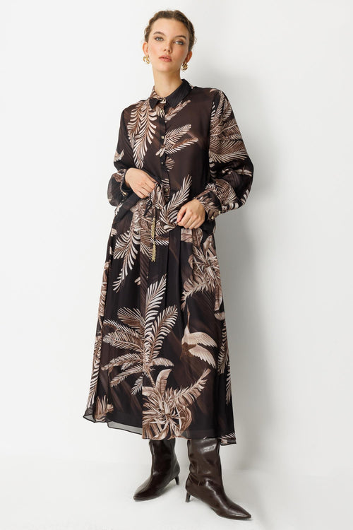 Tropikal Desenli Takım