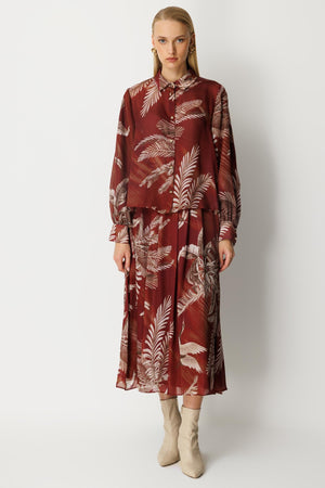 Tropikal Desenli Takım