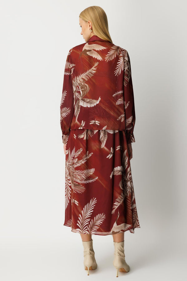 Tropikal Desenli Takım