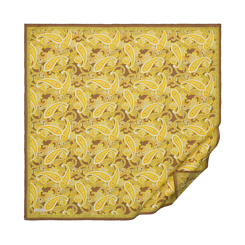 Gold Mezopotamya Model 01 Desenli Tensel Eşarp