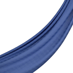 İndigo Kaz Ayağı Desenli Yün İpek Şal