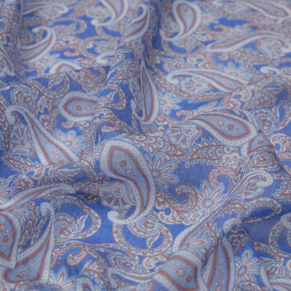 Indigo Mezopotamya Model 01 Desenli Tensel Şal