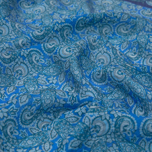 Indigo Mezopotamya Model 02 Desenli Tencel Sal