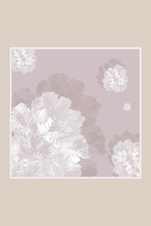 Katre Tivil İpek Eşarp 90x90 cm - Pudra Pembe