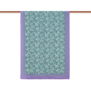 Mor Su Yeşili  Mezopotamya Model 06 Desenli Tensel Şal