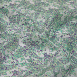 Mor Su Yeşili  Mezopotamya Model 06 Desenli Tensel Şal