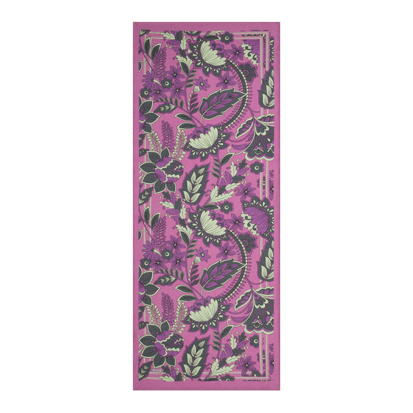 Lilyum Pembe Saray Sarmaşığı Desenli Tensel Şal