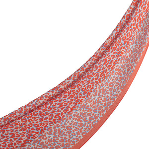 Nar Çiçeği Leopar Desenli Tensel Şal