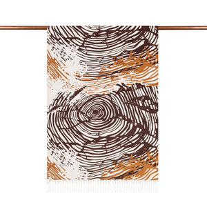 Renkli Zebra Desenli İpek Şal Model 04