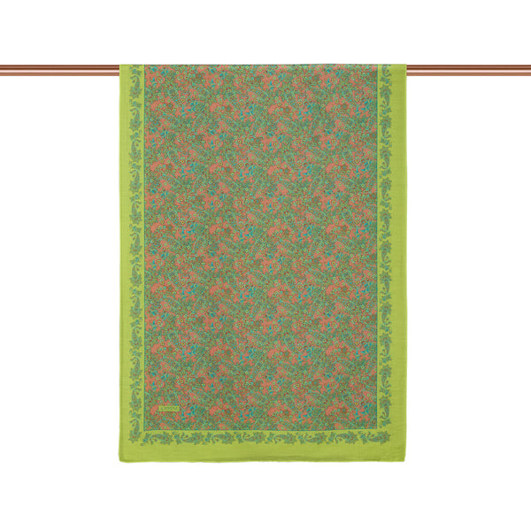 Sarı Yeşil Mezopotamya Model 06 Desenli Tensel Şal