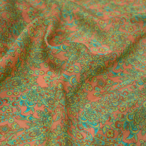 Sarı Yeşil Mezopotamya Model 06 Desenli Tensel Şal