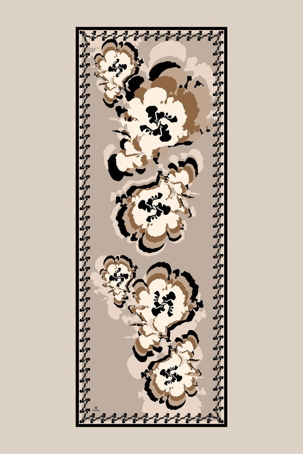 Seda Krep İpek Şal 70x190 Cm - Bej