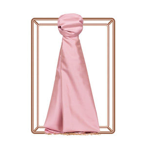 Şeker Pembe Düz İpek Şal