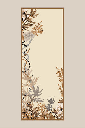 Sitare Pamuk İpek Şal 70x190 Cm - Bej