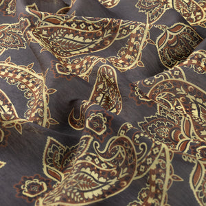 Siyah Gold Mezopotamya Model 04 Desenli Tensel Eşarp