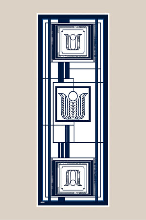 Vira Krep İpek Şal 70x190 Cm - Mavi