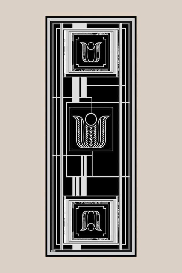 Vira Krep İpek Şal 70x190 Cm - Siyah