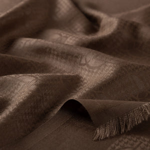 Vizon İE Monogram Pamuk İpek Şal